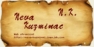 Neva Kuzminac vizit kartica